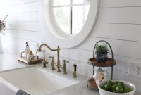 Shiplap Kitchen Backsplash: Planked Walls Behind Sink & Stove