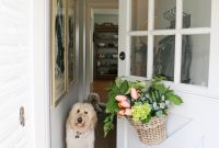 Spring Flower Door Basket Ideas for Welcoming Front Porches