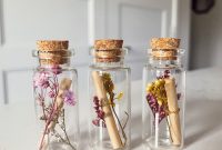Mini Message-in-a-Bottle Bridesmaid Gifts and Place Cards