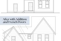 New Kitchen Floor Plan with Parents’ Addition and Exterior Elevation