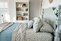 Adorable Summer Sheets & Facebook Marketplace Quincy Bed Now in Our Room
