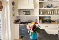 Striped Summer Cafe Curtain for Kitchen Island Barstool Nook