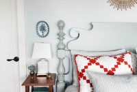 Coastal Cottage Bedroom Update: Vintage Nightstands & Wicker Mirror