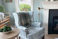 Cozy Blue-Green-Brown Plaid Throw Blanket for Fall Décor