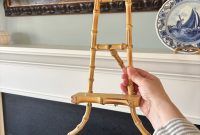 Elegant Bamboo Tabletop Easel for Displaying Artwork