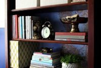 Brighten a Dark Bookcase Without Paint — Home Office Makeover