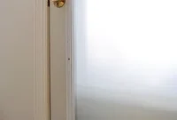How to Frost a Glass Door Without Bubbles