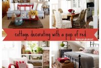 Cottage Decorating: Add a Bold Pop of Red to Your Home