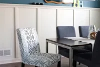 Board and Batten Dining Room with Deep Blue Walls: Stylish Ideas