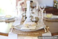 DIY Gold Place Cards and Thanksgiving Tablescape Ideas