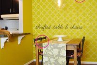 Brighten Your Dining Room With Bold Yellow Wallpaper Makeover