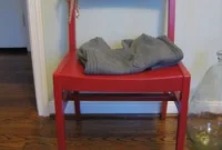 How to Sand and Paint a Modern Chair Red for a Sleek Makeover