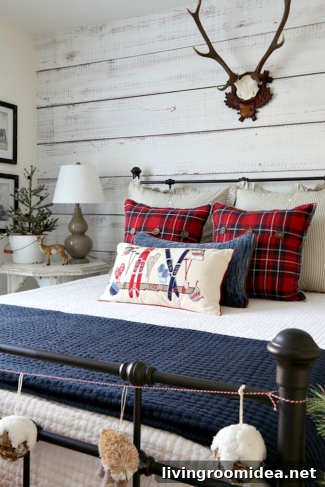 blue and white christmas decorating