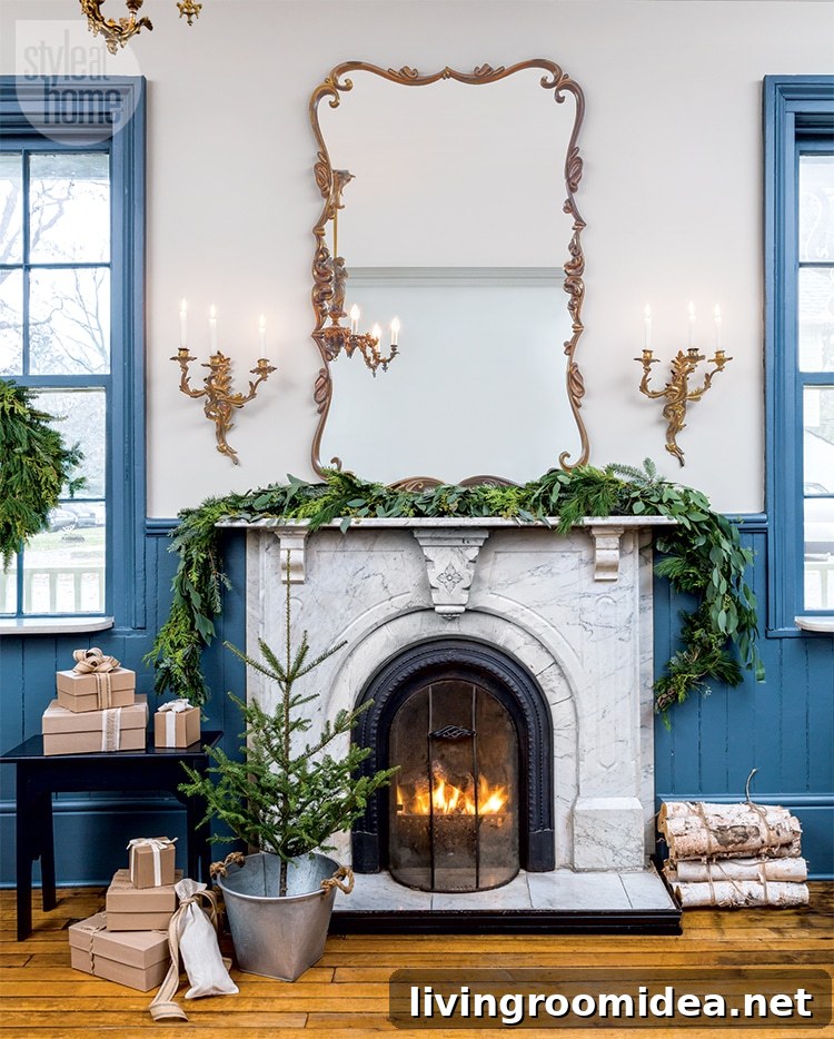 blue and white christmas decorating ideas