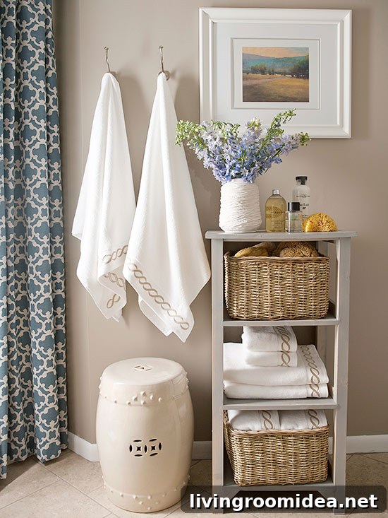 Declutter and Organize Your Home: Make 2017 Your Most Tidy Year 24 Bathroom organization - shelf
