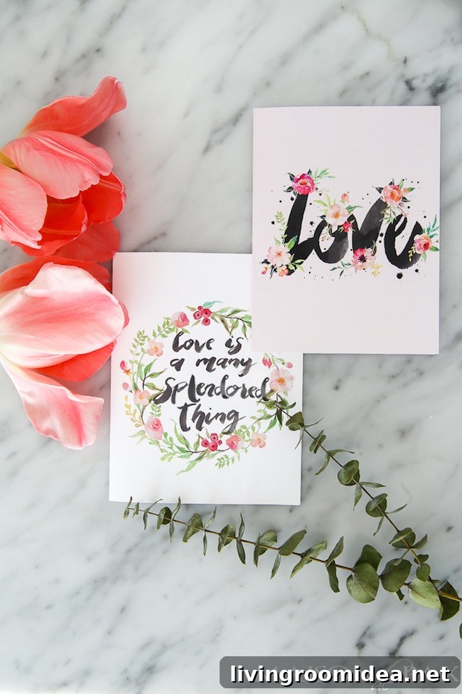 Valentine’s Day Printables 2017 — Free Printable Downloads 3 Pretty Valentine’s Day Printables 2017 {Free Downloads}