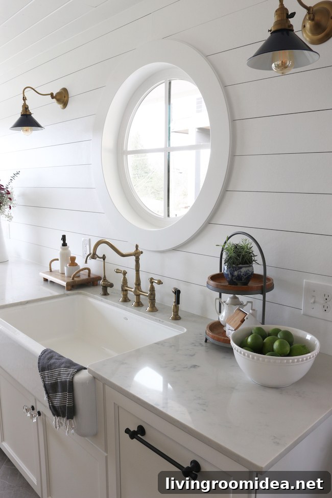 Hardiplank Shiplap Kitchen - The Inspired Room