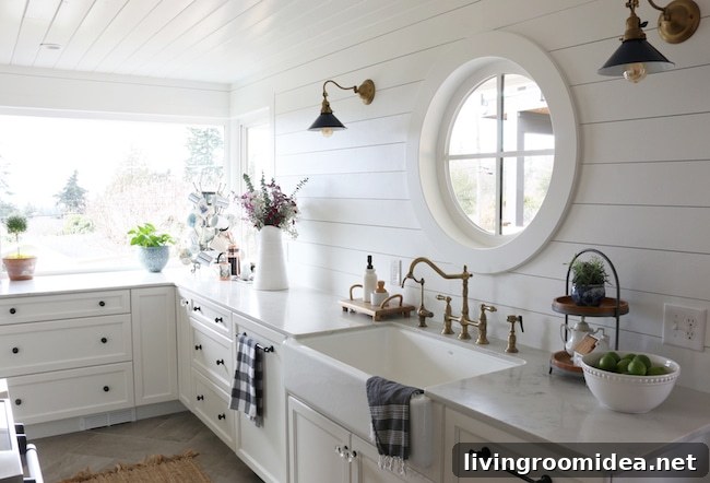 Hardiplank Shiplap Kitchen Walls