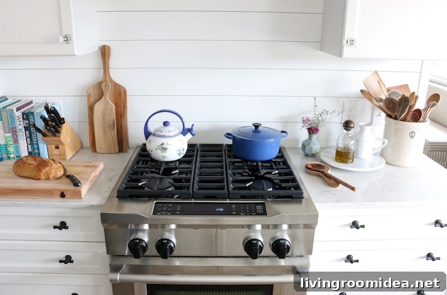 Shiplap Kitchen Ideas: Planked Backsplash Behind Sink & Stove 5 What To Use For Shiplap Behind Stove