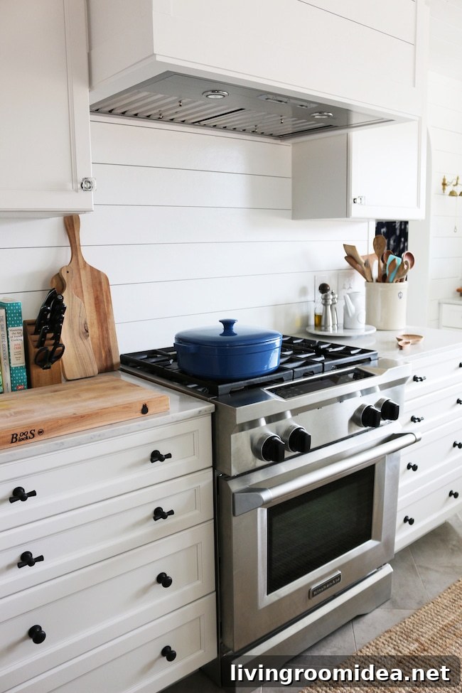 How We Selected the Right Kitchen Appliances for Your Home 7 Kitchen Remodel Details: KitchenAid® Dual Fuel Range, Commercial Style