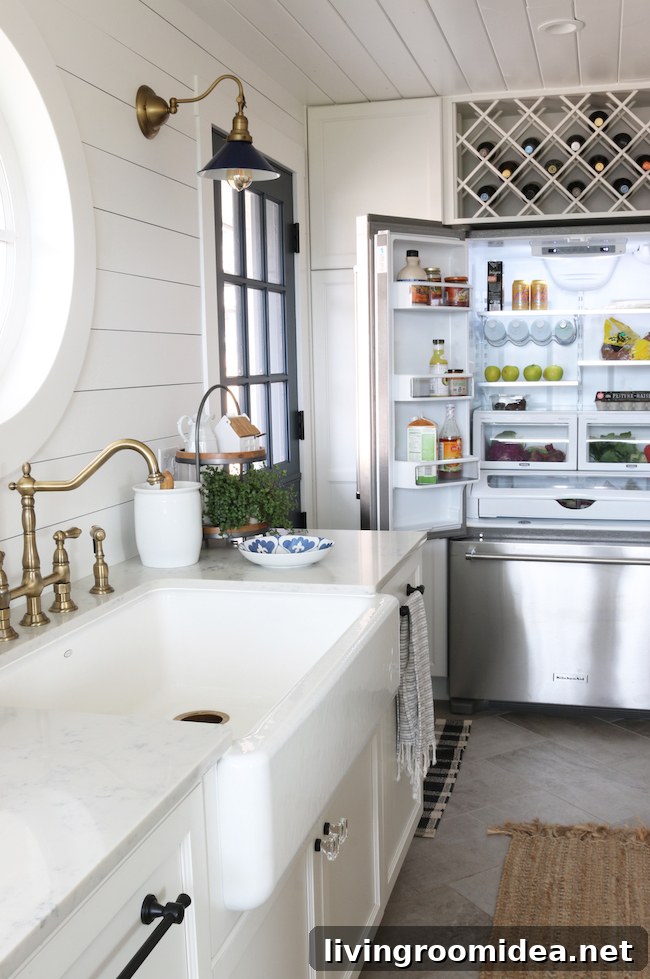 Kitchen Remodel Details: KitchenAid Appliances | French Door Style Counter Depth Refrigerator