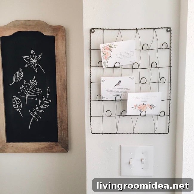 Chalkboard and memo board