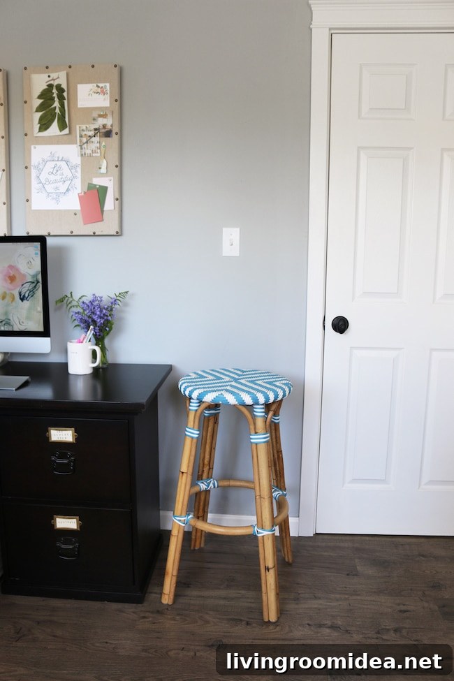 Home Office Makeover: See Our Room After New Flooring 10 Home Office with laminate wood flooring
