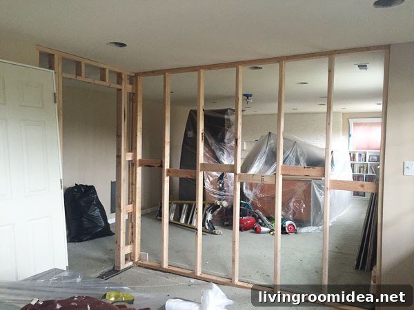 Home Office in a Basement 