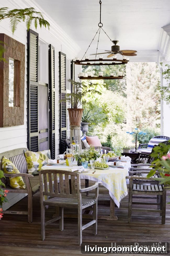 Outdoor seating area