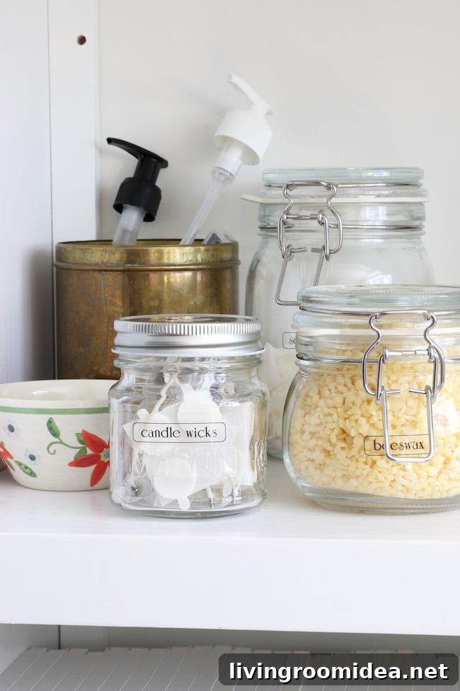 organizing hobbies and crafts with a labeler