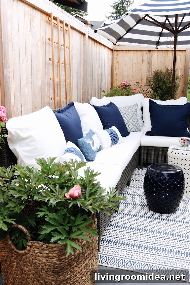 Side Patio Makeover Reveal + Win a Backyard Patio Pond 12 img 104550 12 1
