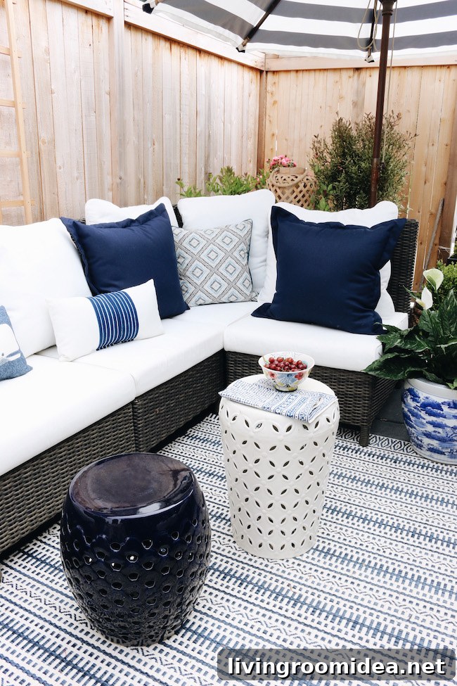 The Inspired Room Small Side Patio Porch Makeover