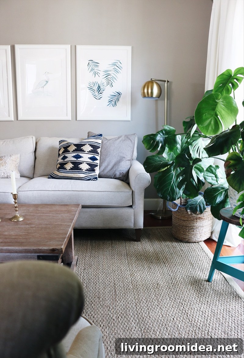Seattle Townhouse Decorating - Neutral Living Room