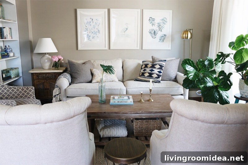 Neutral Living Room Decor