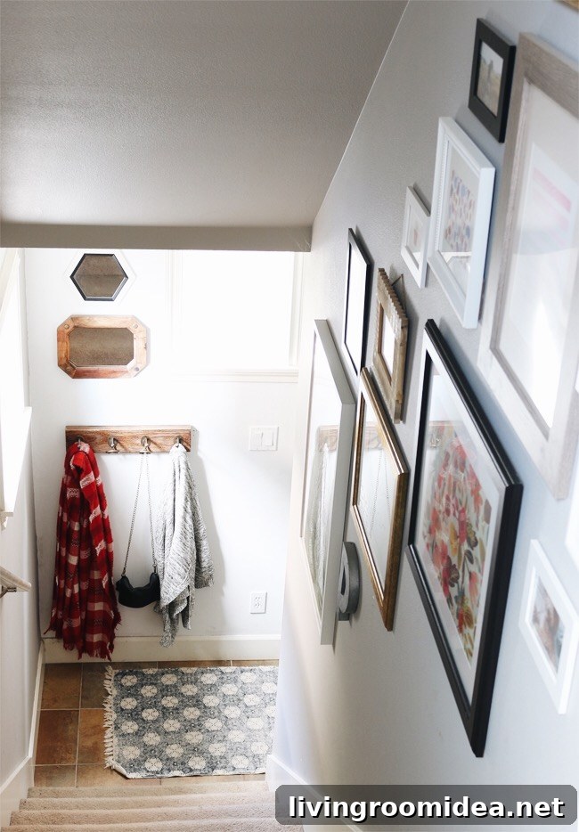 Stairway Gallery Wall - Seattle Townhouse