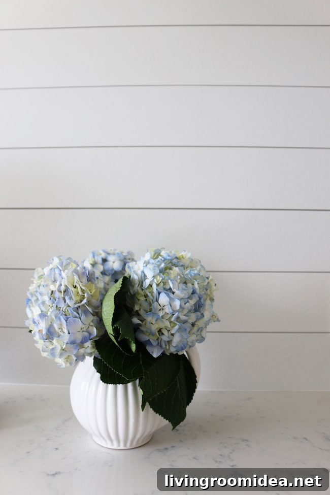 Pitcher used as a vase