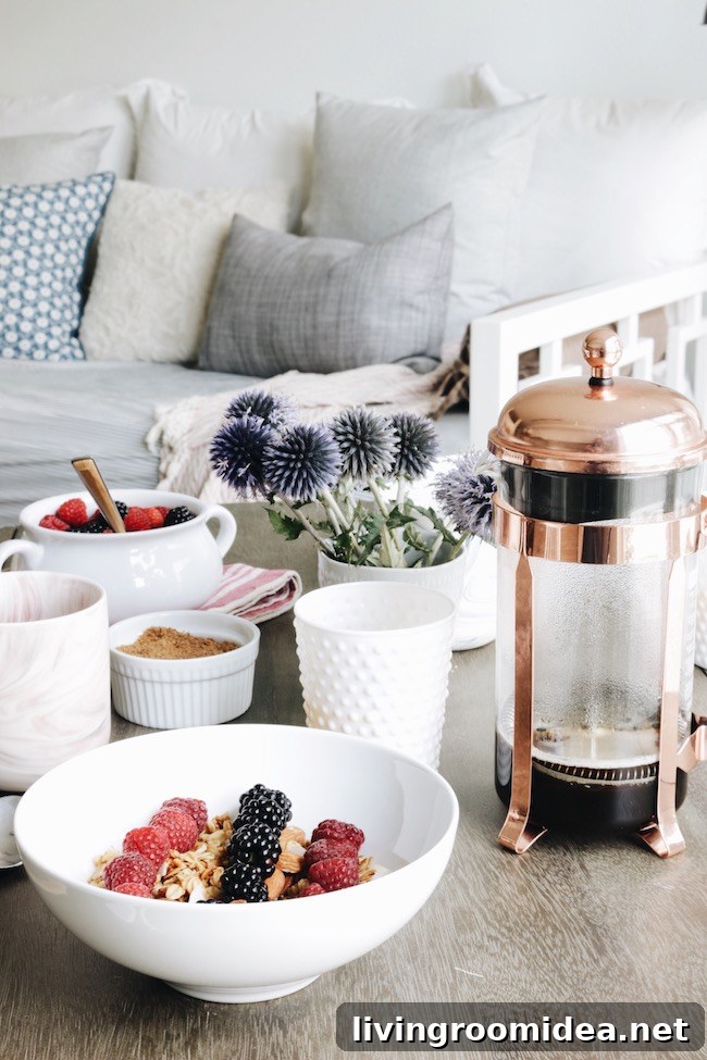 Small breakfast table