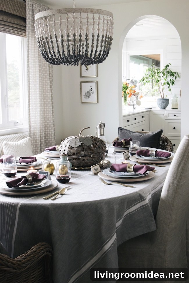 Fall Farmhouse Holiday Tour Dining Room - 