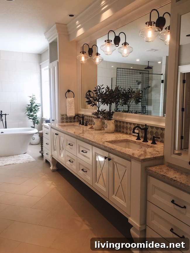 Inside a Modern Farmhouse: Street of Dreams Home Tour 40 Street of Dreams - Master Bathroom Design