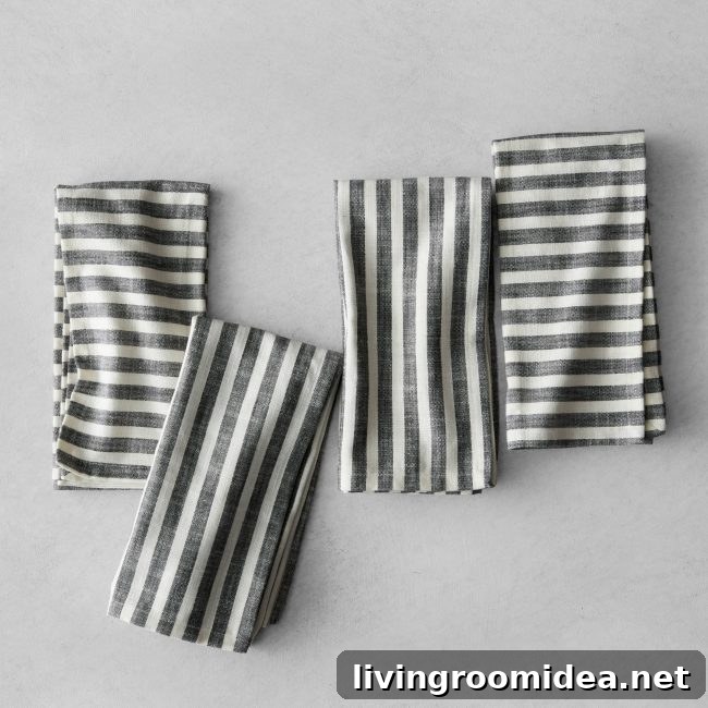Striped Napkins
