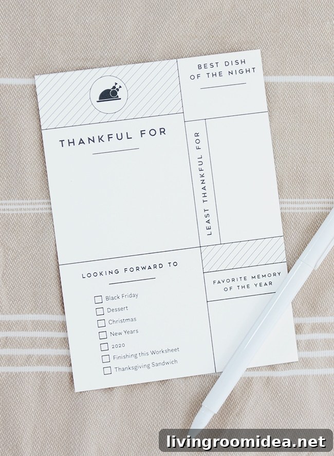 Free Thanksgiving Printables