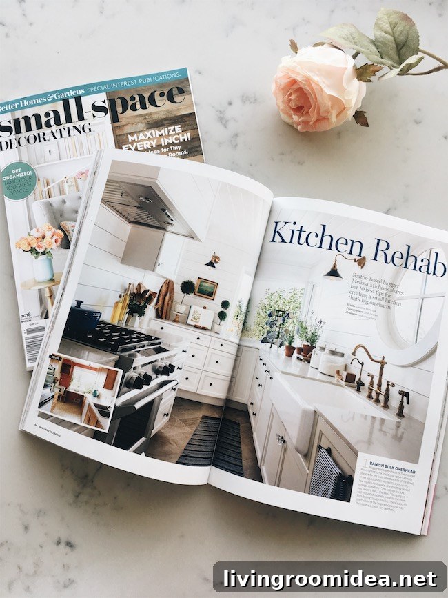 Galley Kitchen Remodel Ideas for Small Spaces | BHG Small Space Magazine 5 Small Space Decorating Magazine - The Inspired Room Kitchen