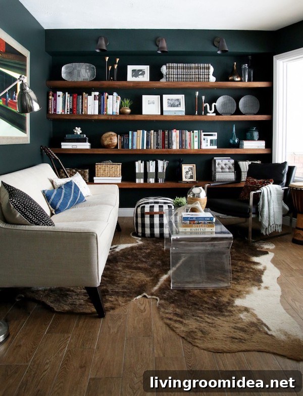 Decorating with Moody Colors - Dark Walls - Chris Loves Julia