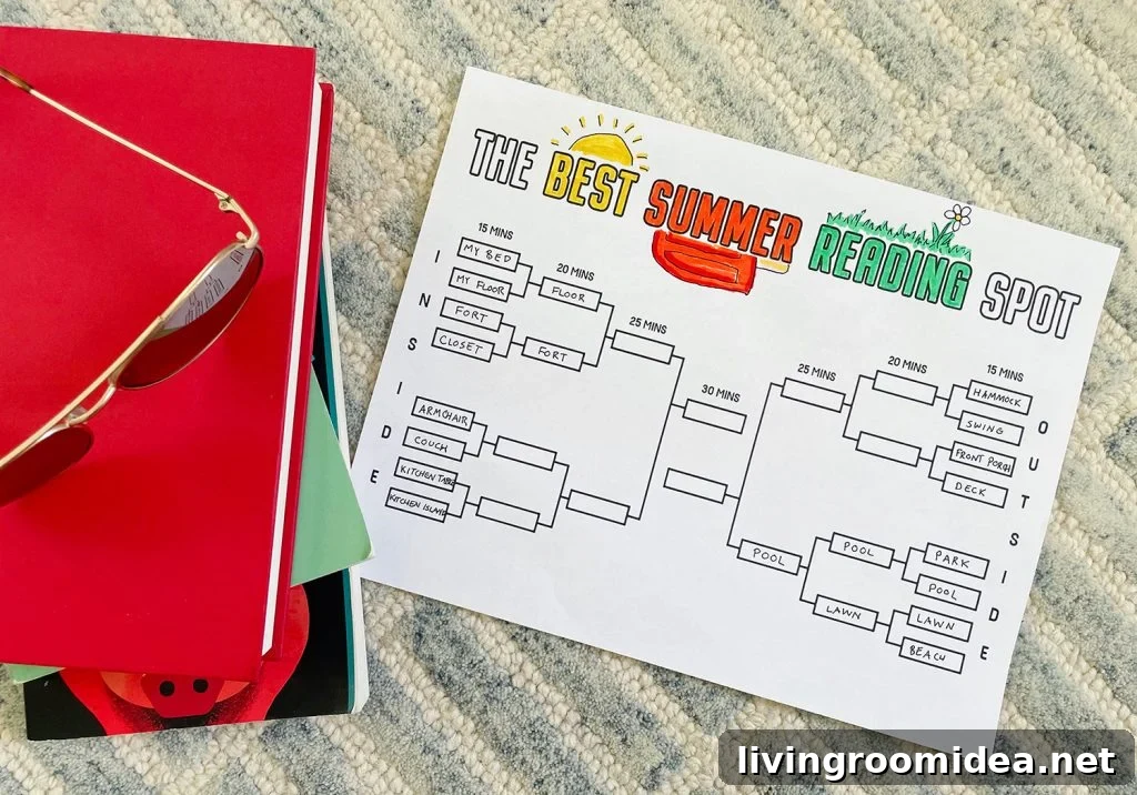 Kids Summer Reading Activity Bracket Free Printable
