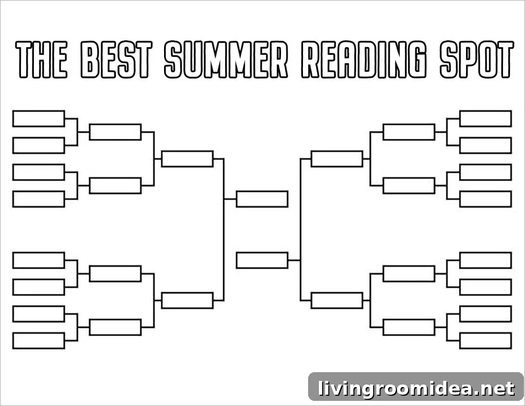 Best Summer Reading Spot Bracket Kids Printable Without Times
