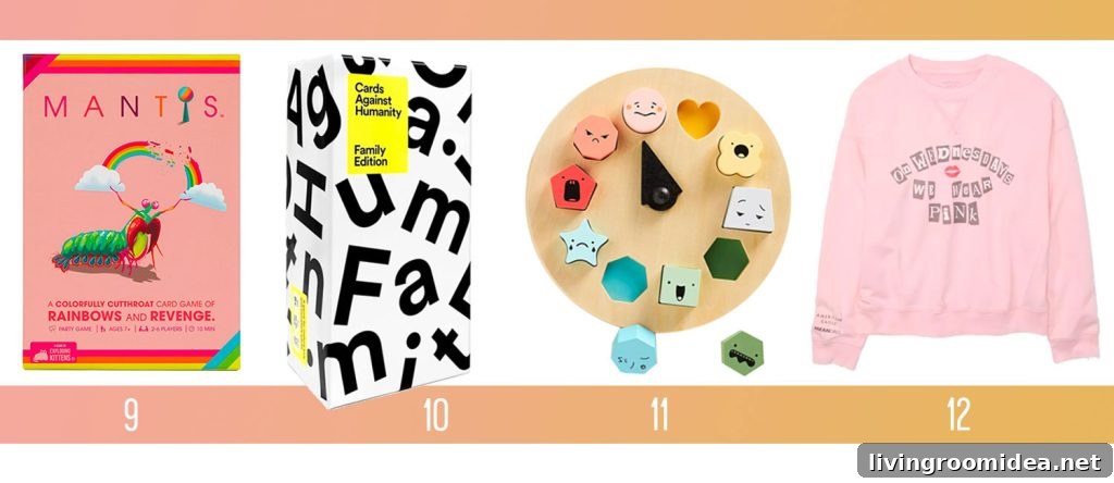 Holiday Gifts Ideas For Kids Teen Mantis Board Game Cards Again Humanity Family Game Emotions Puzzle Mean Girls Sweatshirt