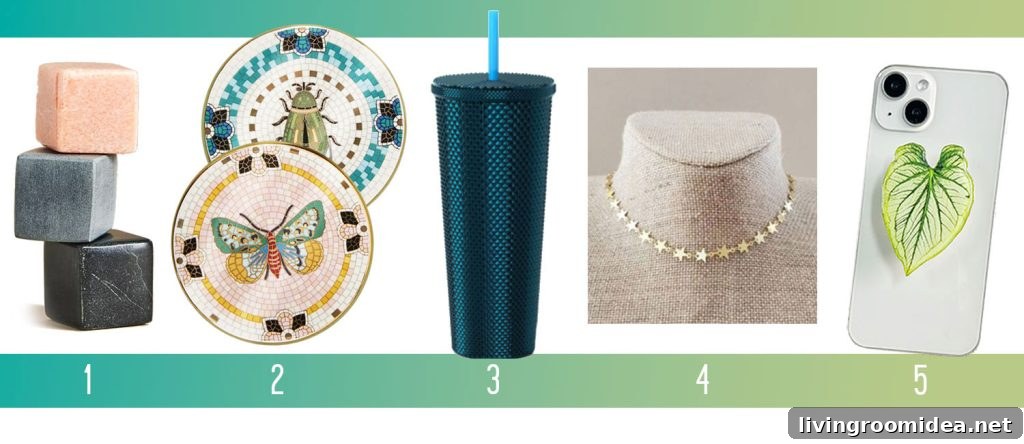 Affordable Holiday Gifts Ideas Whiskey Stone Ice Mosaic Coaster Cold Cup Star Necklace Plant Pop Socket