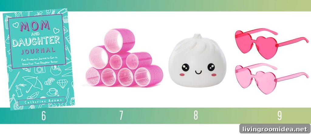 Affordable Holiday Gifts Ideas Mother Daughter Journal Heatless Rollers Dumpling Light Heart Sunglasses