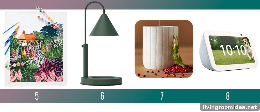Holiday Gifts Ideas For Men Women Adult Paint By Numbers Kit Candle Warmer Holiday Candle Echo Show 5