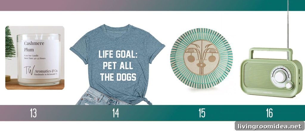 Holiday Gifts Ideas For Men Women Cashmere Plum Candle Pet All The Dogs Shirt Jungalow Pillow Retro Bluetooth Radio